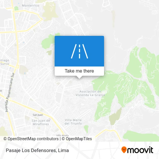 Pasaje Los Defensores map
