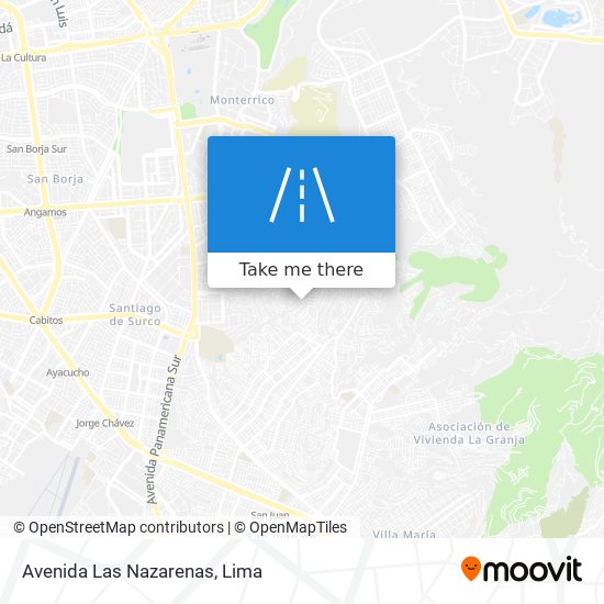 Avenida Las Nazarenas map