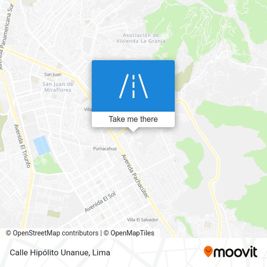 Mapa de Calle Hipólito Unanue