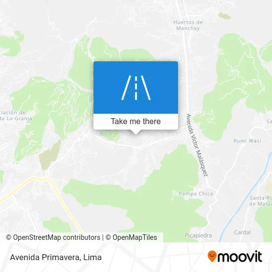 Avenida Primavera map