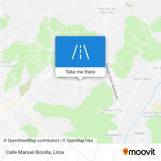 Mapa de Calle Manuel Bonilla