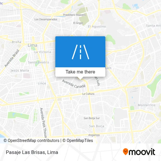 Pasaje Las Brisas map