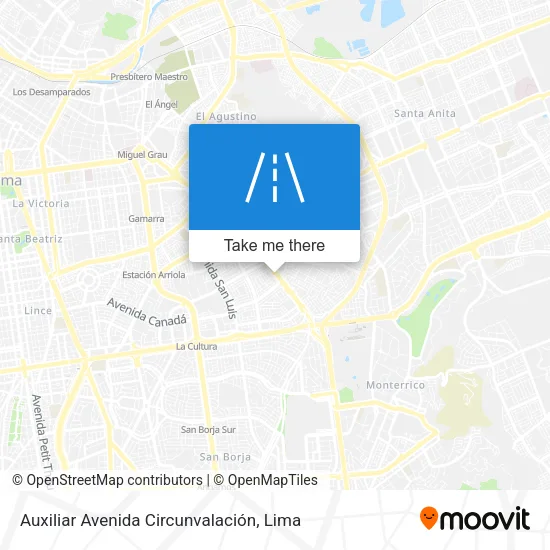 Auxiliar Avenida Circunvalación map