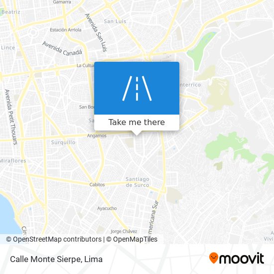Calle Monte Sierpe map