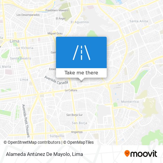 Alameda Antúnez De Mayolo map