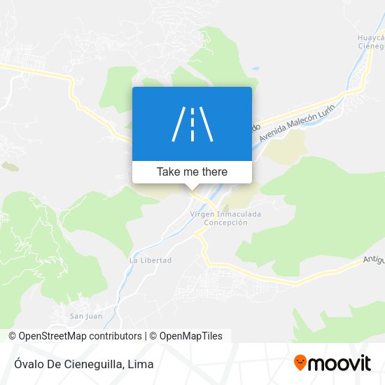 Óvalo De Cieneguilla map