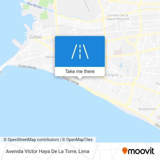 Mapa de Avenida Víctor Haya De La Torre