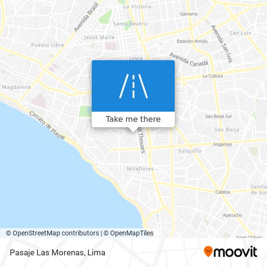 Pasaje Las Morenas map