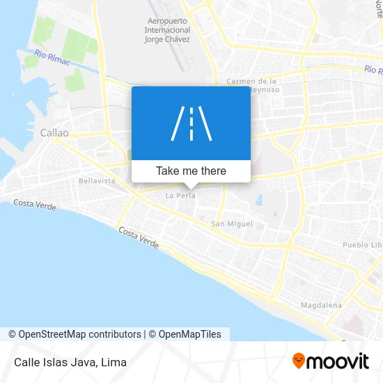 Calle Islas Java map