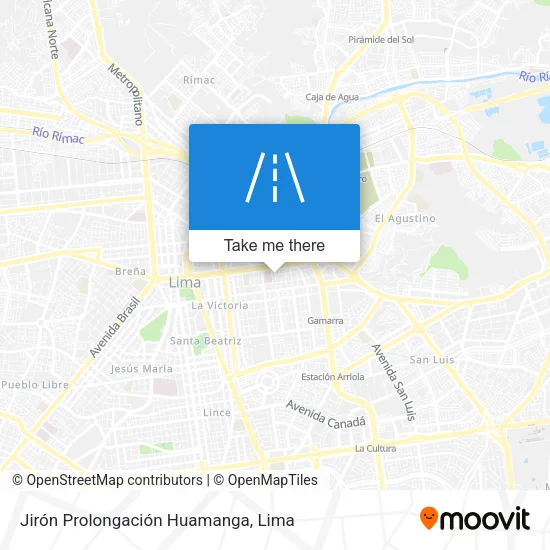 Jirón Prolongación Huamanga map