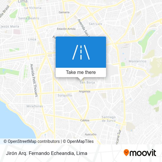 Jirón Arq. Fernando Echeandia map