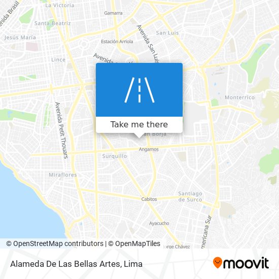 Alameda De Las Bellas Artes map