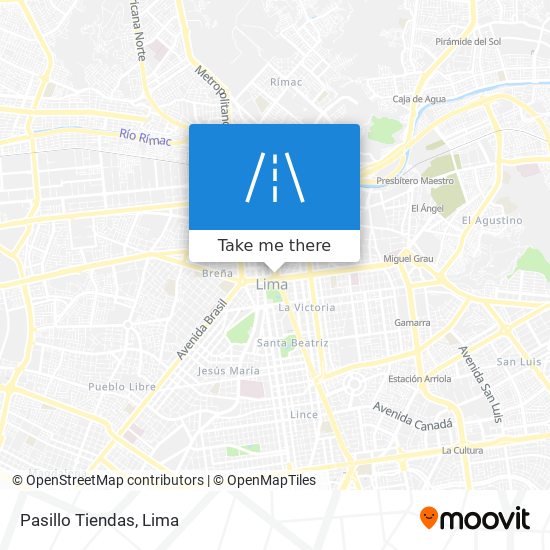 Pasillo Tiendas map