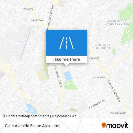 Mapa de Calle Avenida Felipe Alva