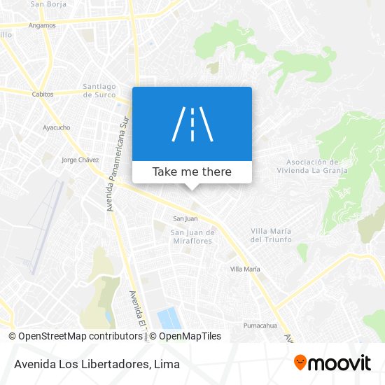 Avenida Los Libertadores map