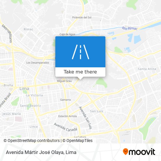 Avenida Mártir José Olaya map