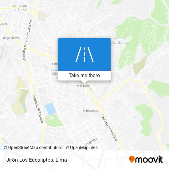 Jirón Los Eucaliptos map