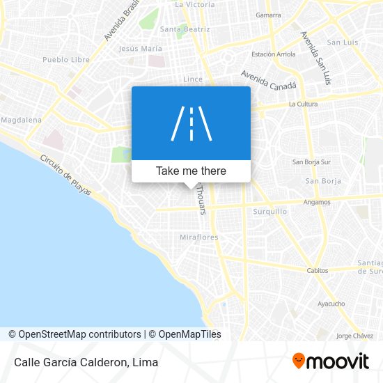 Calle García Calderon map