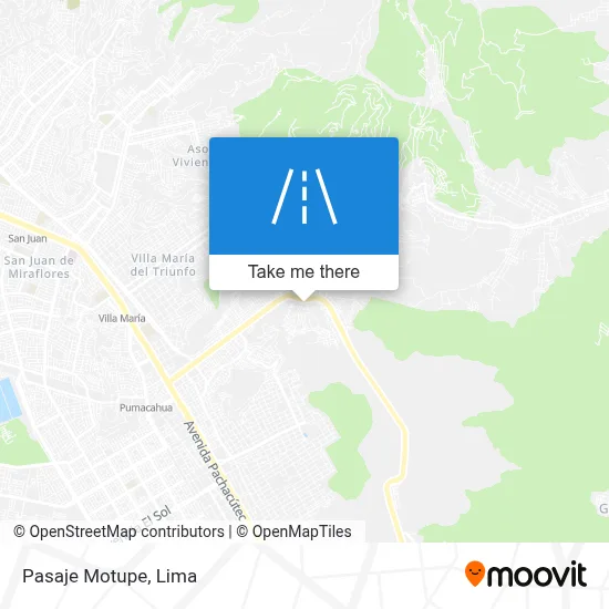 Pasaje Motupe map