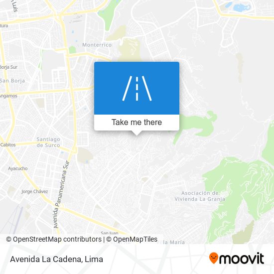 Avenida La Cadena map