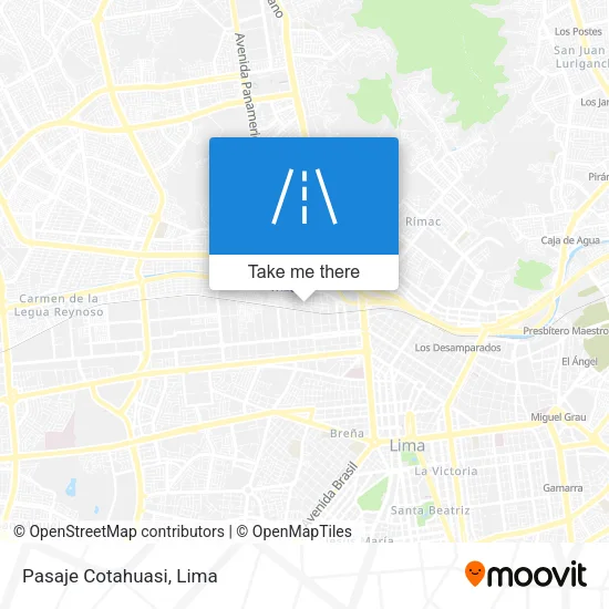 Pasaje Cotahuasi map