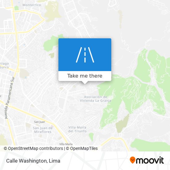 Mapa de Calle Washington