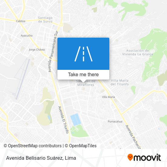 Avenida Belisario Suárez map