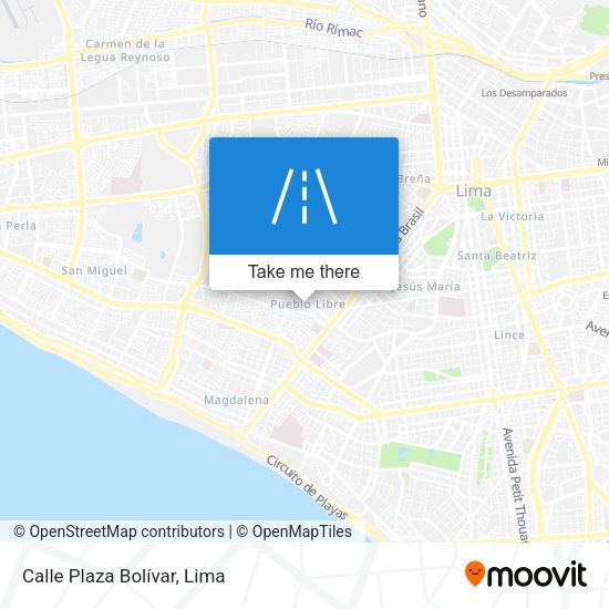 Calle Plaza Bolívar map