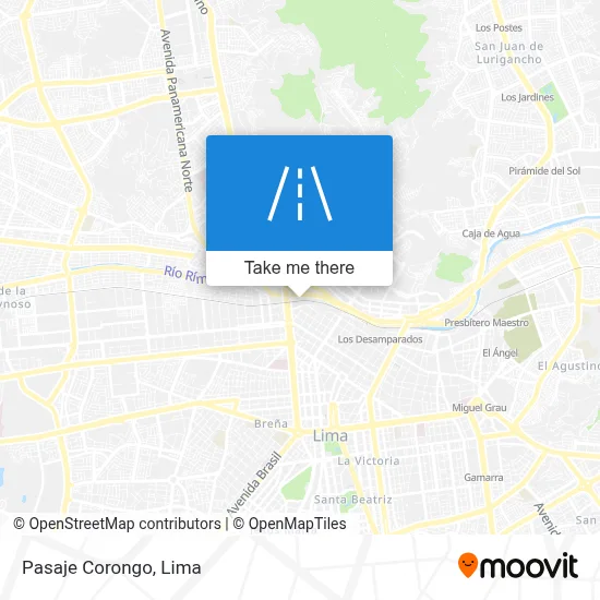 Pasaje Corongo map