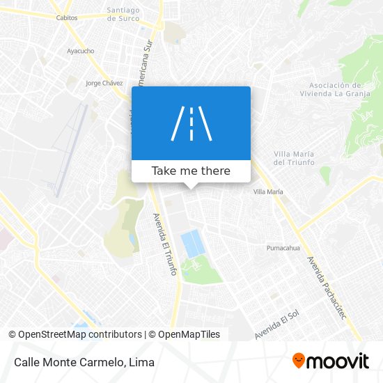 Mapa de Calle Monte Carmelo