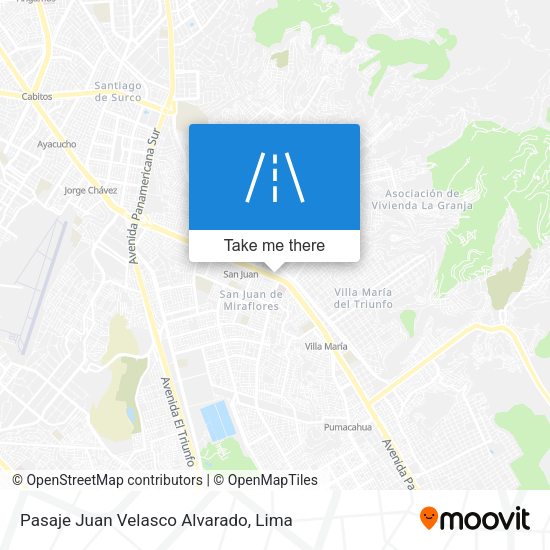 Pasaje Juan Velasco Alvarado map