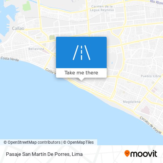 Pasaje San Martín De Porres map