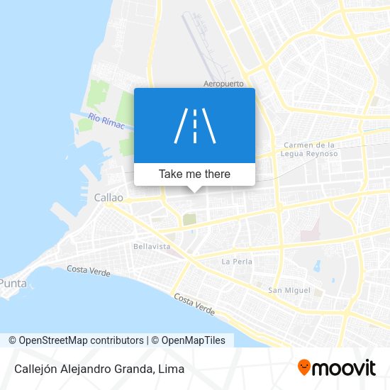Callejón Alejandro Granda map