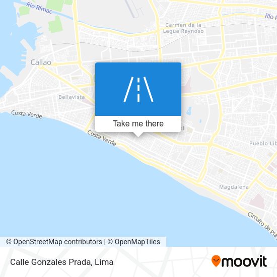 Mapa de Calle Gonzales Prada