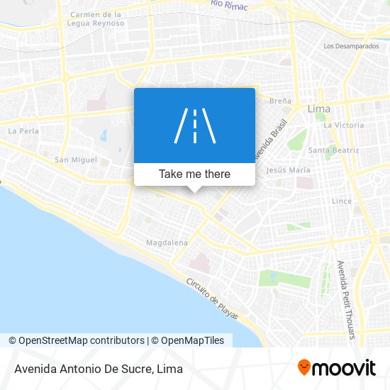 Avenida Antonio De Sucre map