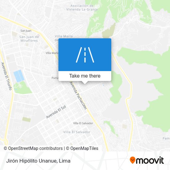 Mapa de Jirón Hipólito Unanue