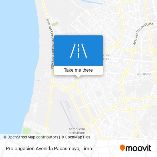 Prolongación Avenida Pacasmayo map