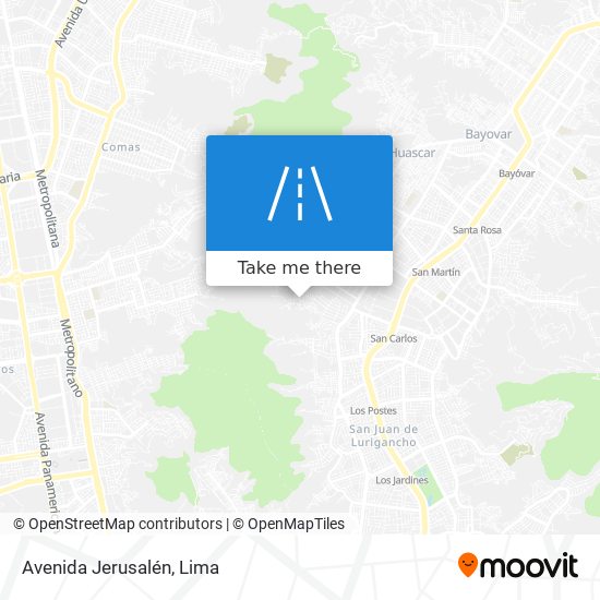 Mapa de Avenida Jerusalén