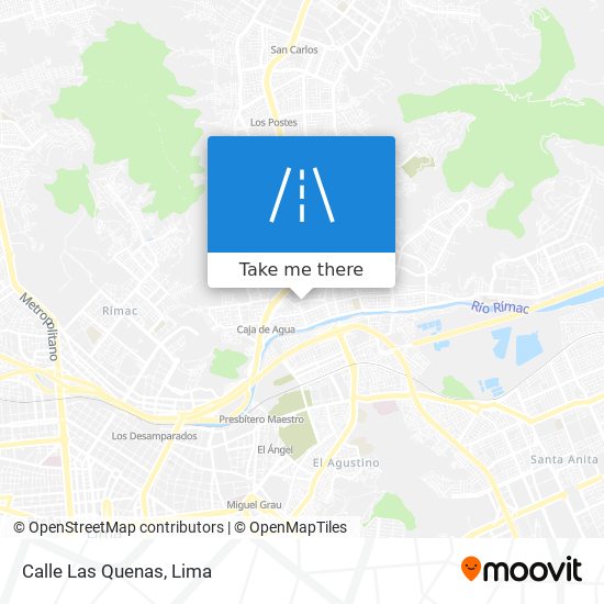 Calle Las Quenas map