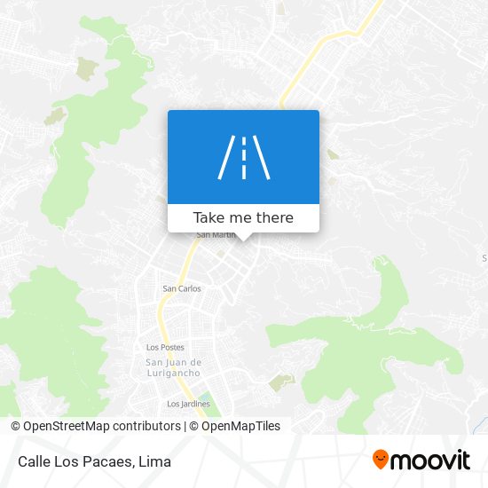 Mapa de Calle Los Pacaes