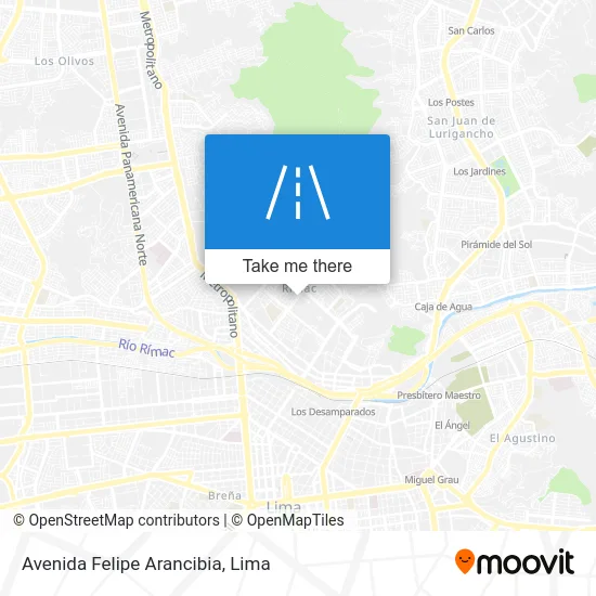 Avenida Felipe Arancibia map