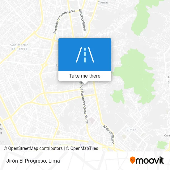 Jirón El Progreso map