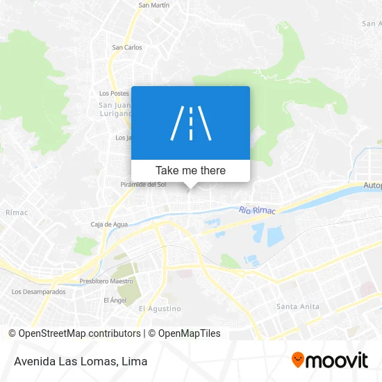Avenida Las Lomas map