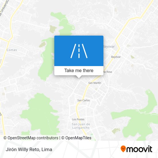 Mapa de Jirón Willy Reto