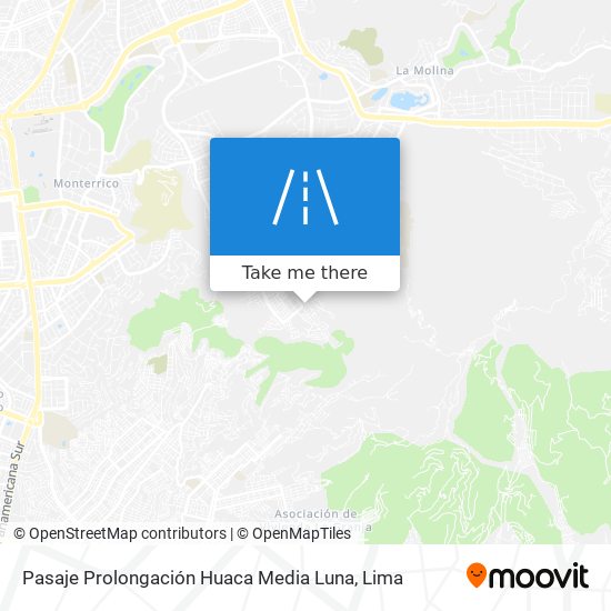 Pasaje Prolongación Huaca Media Luna map