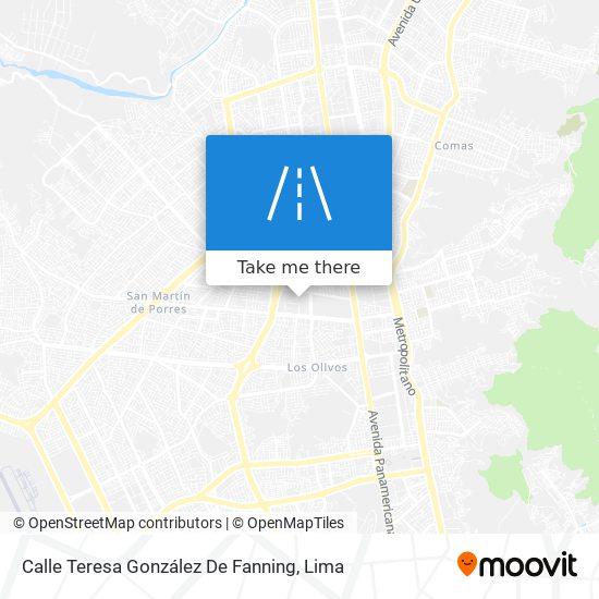 Mapa de Calle Teresa González De Fanning