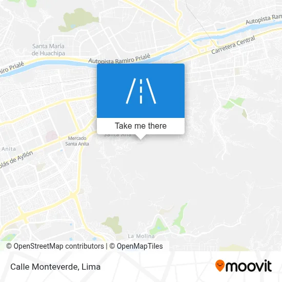 Calle Monteverde map