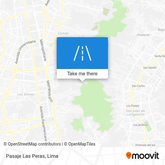 Pasaje Las Peras map