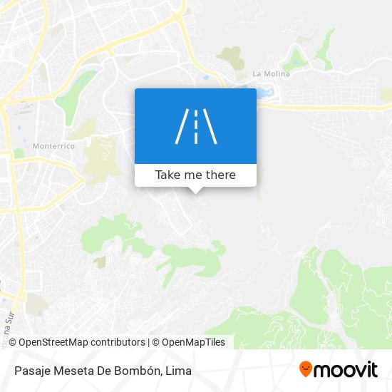 Pasaje Meseta De Bombón map