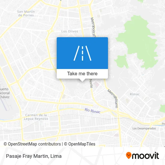 Pasaje Fray Martin map